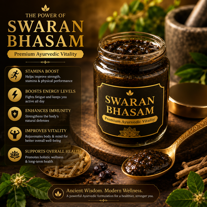 Swaran Bhasam by Bajrangi Nutritions – Premium Ayurvedic Wellness Formula 1 Gram Yog
